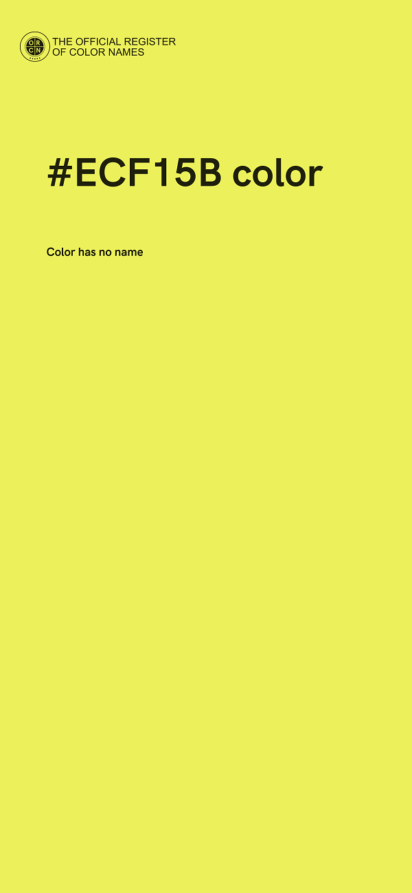 #ECF15B color image