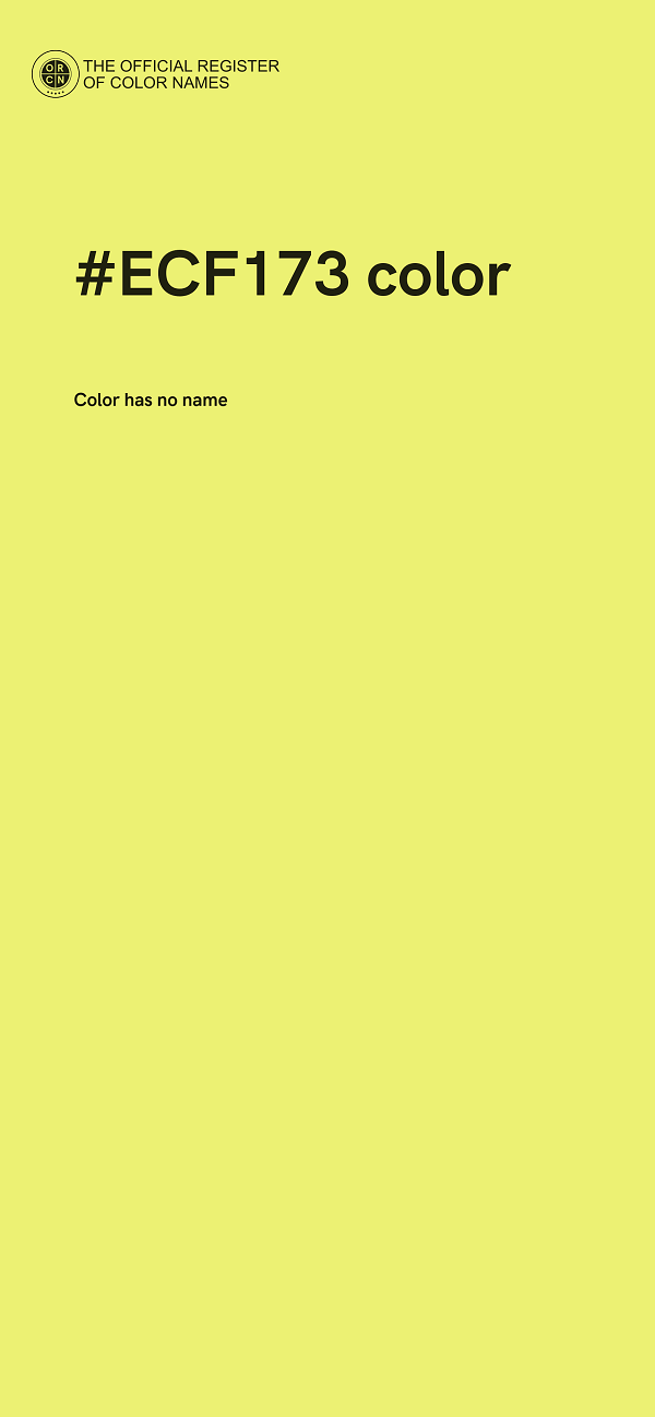 #ECF173 color image