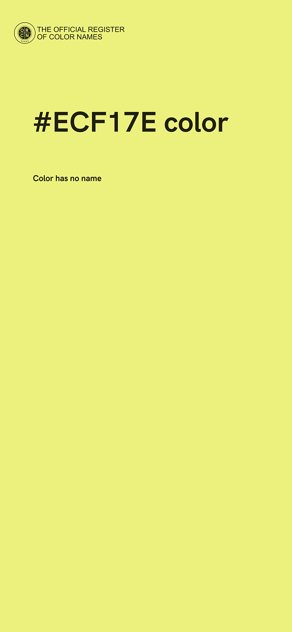 #ECF17E color image