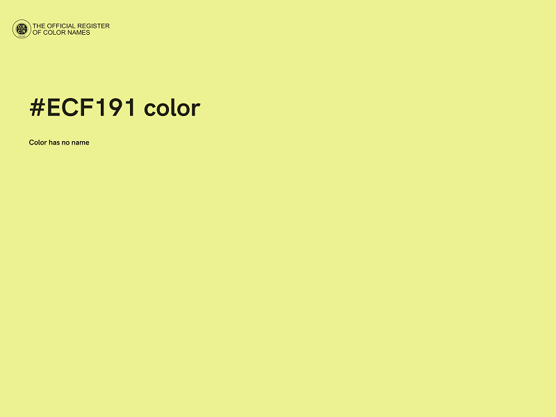 #ECF191 color image