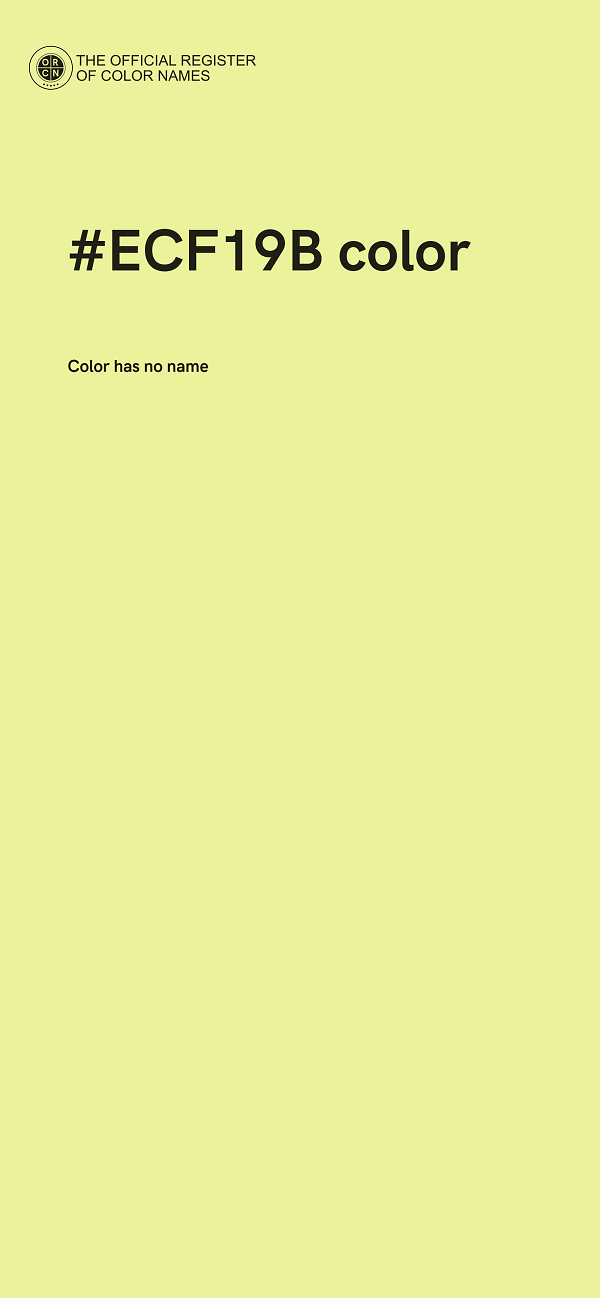 #ECF19B color image