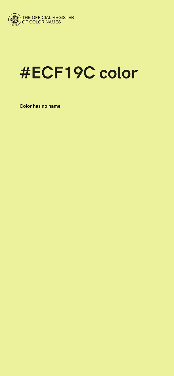 #ECF19C color image