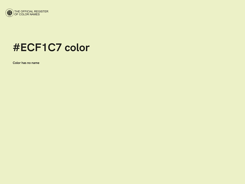 #ECF1C7 color image