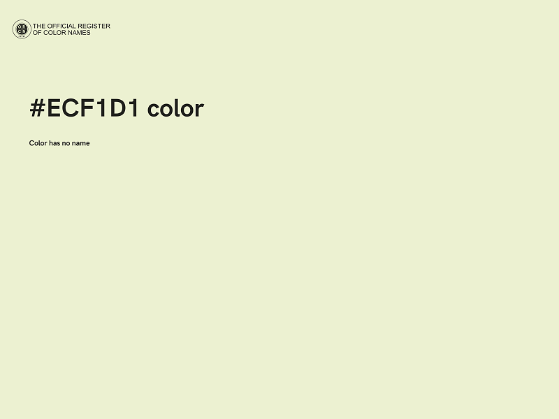 #ECF1D1 color image