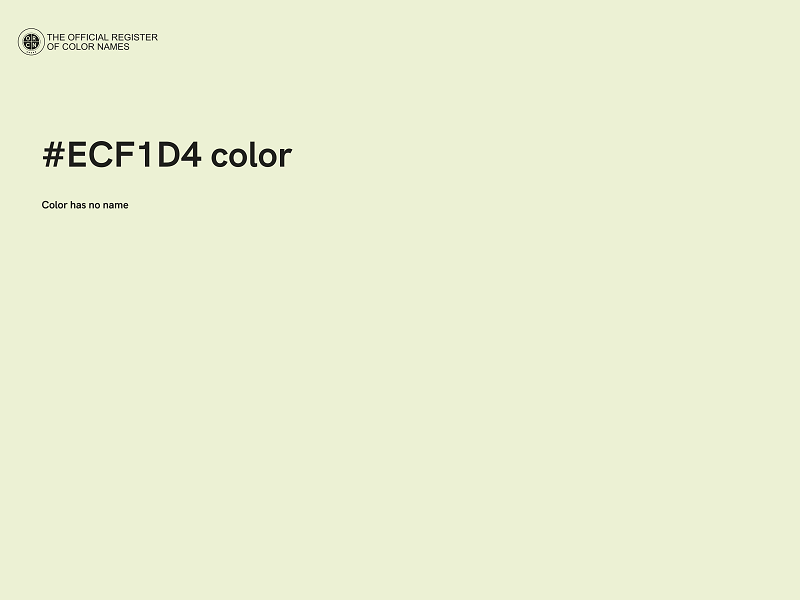 #ECF1D4 color image