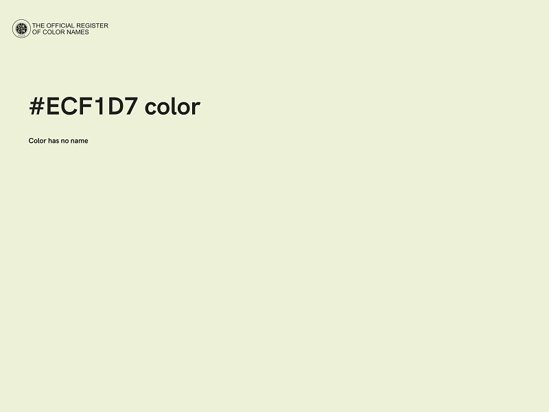 #ECF1D7 color image