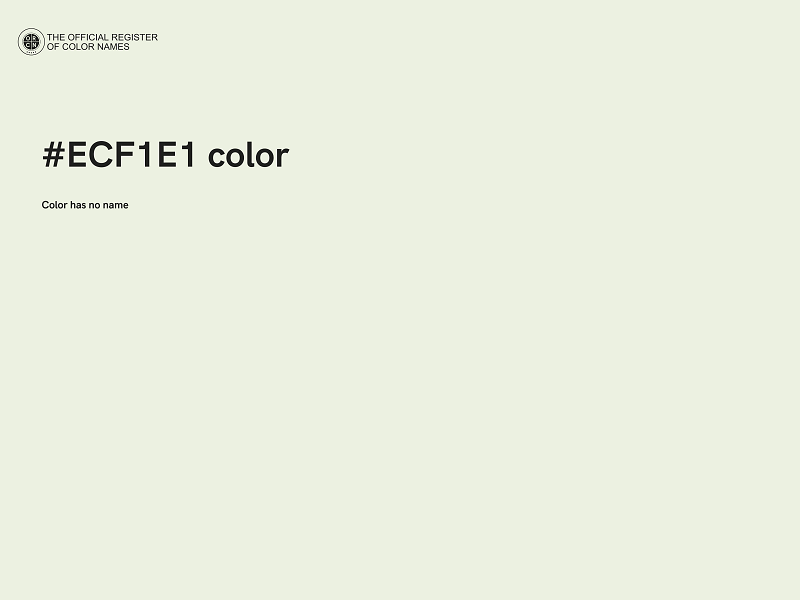 #ECF1E1 color image