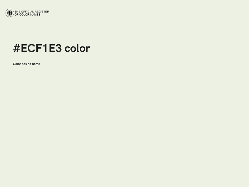 #ECF1E3 color image