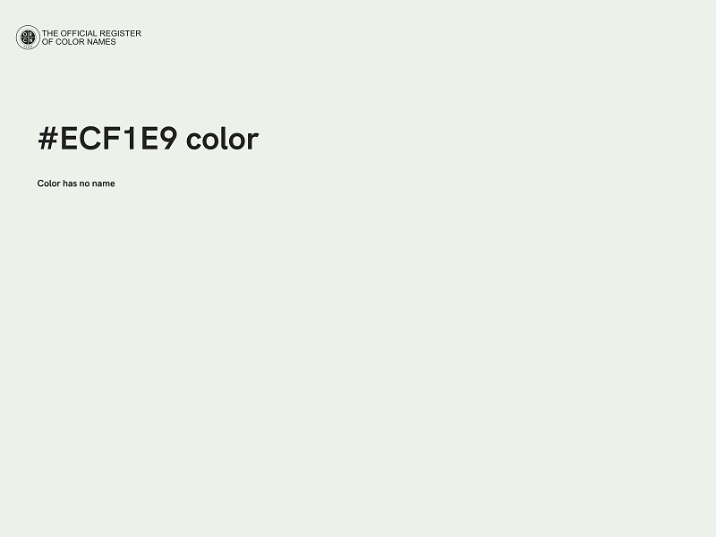 #ECF1E9 color image