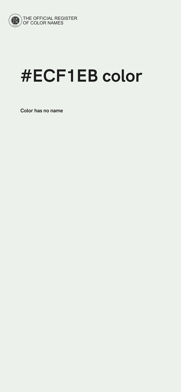 #ECF1EB color image