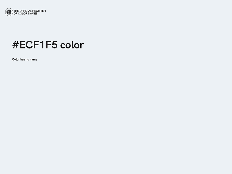 #ECF1F5 color image