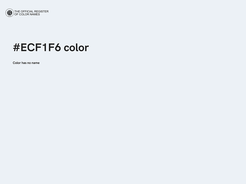 #ECF1F6 color image