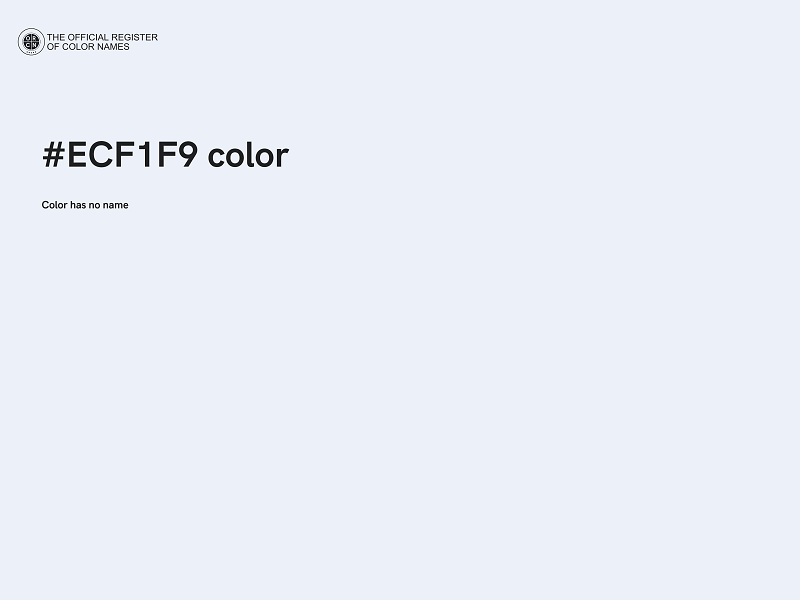 #ECF1F9 color image