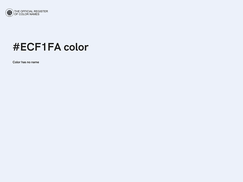 #ECF1FA color image