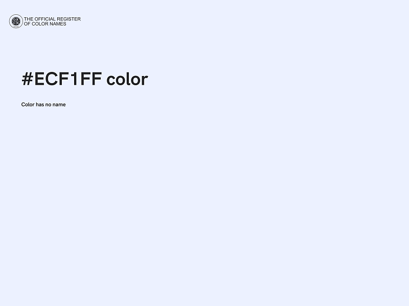 #ECF1FF color image