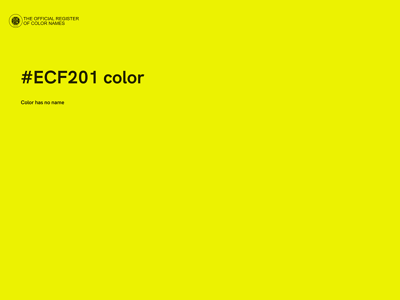 #ECF201 color image