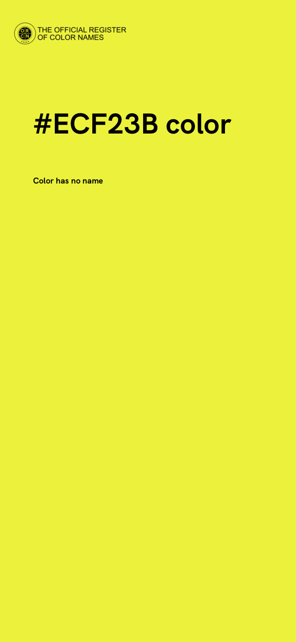 #ECF23B color image