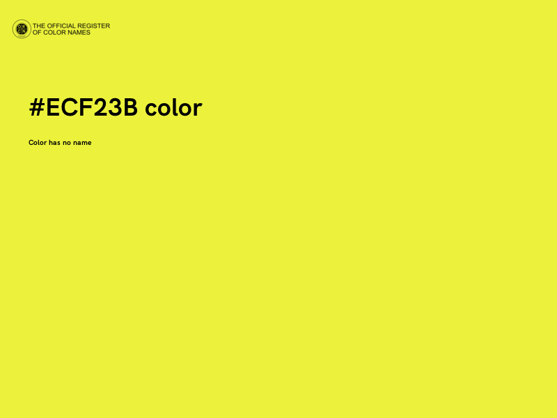 #ECF23B color image