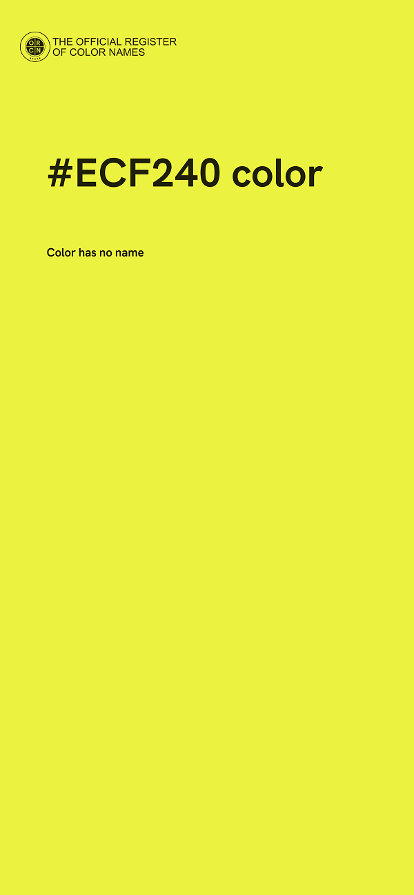 #ECF240 color image