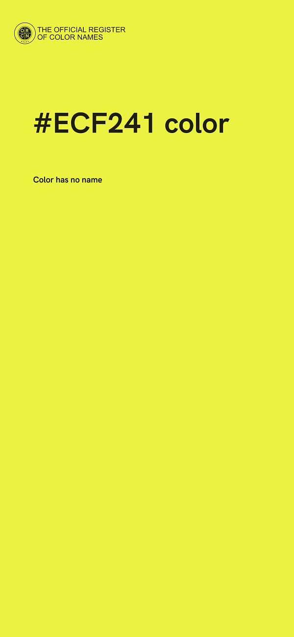 #ECF241 color image