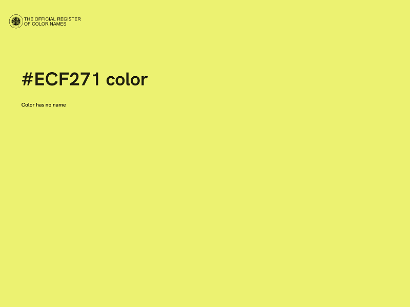 #ECF271 color image