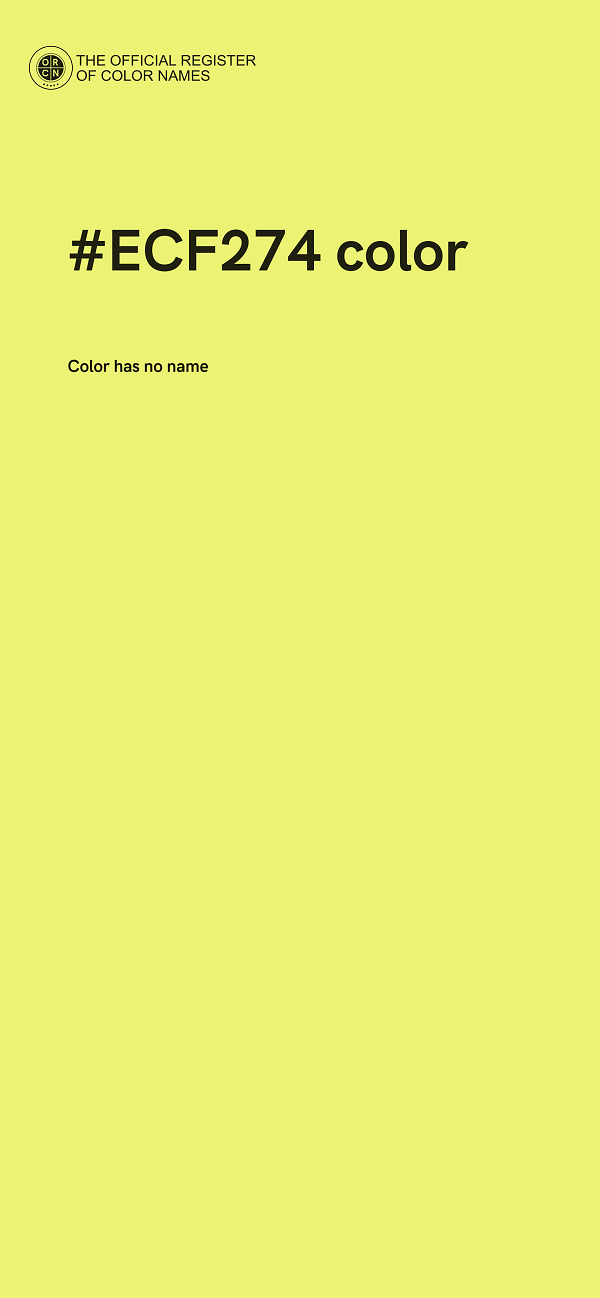 #ECF274 color image