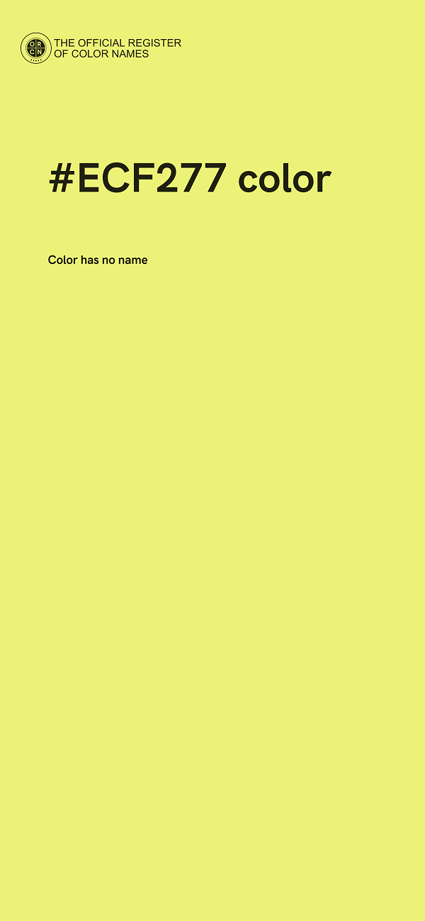#ECF277 color image