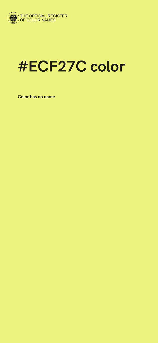 #ECF27C color image