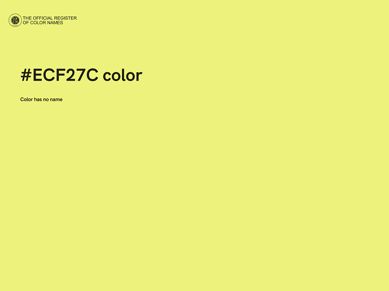 #ECF27C color image