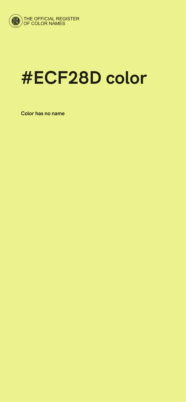 #ECF28D color image