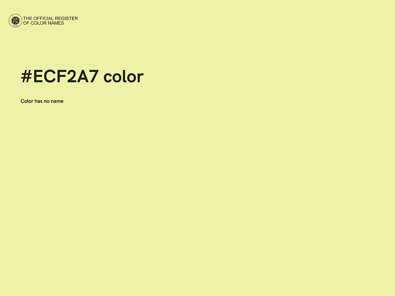 #ECF2A7 color image