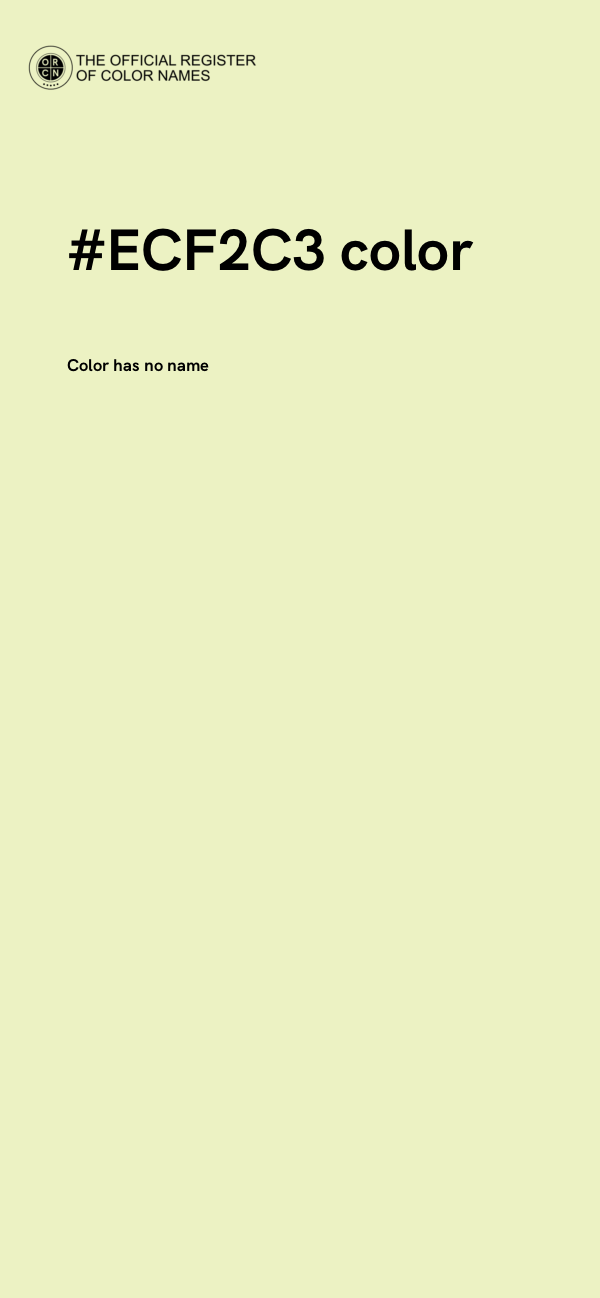 #ECF2C3 color image