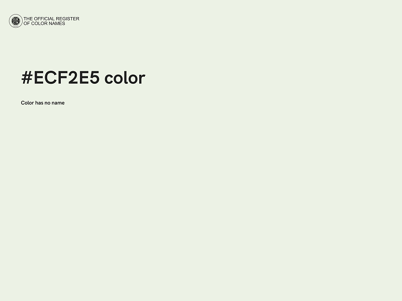 #ECF2E5 color image