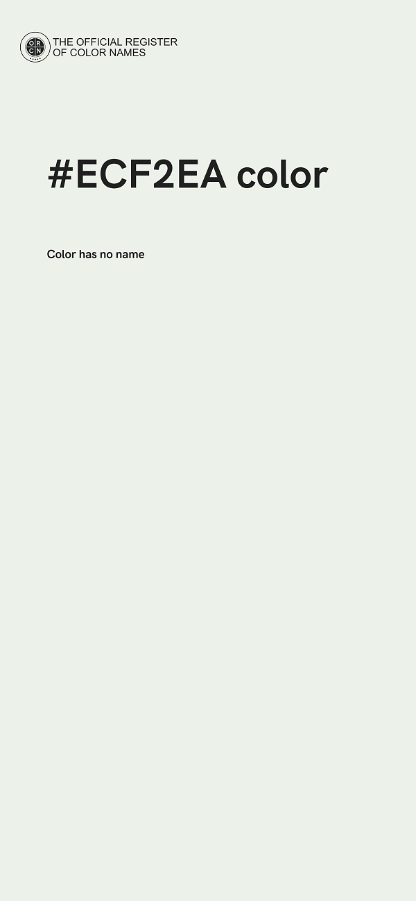 #ECF2EA color image