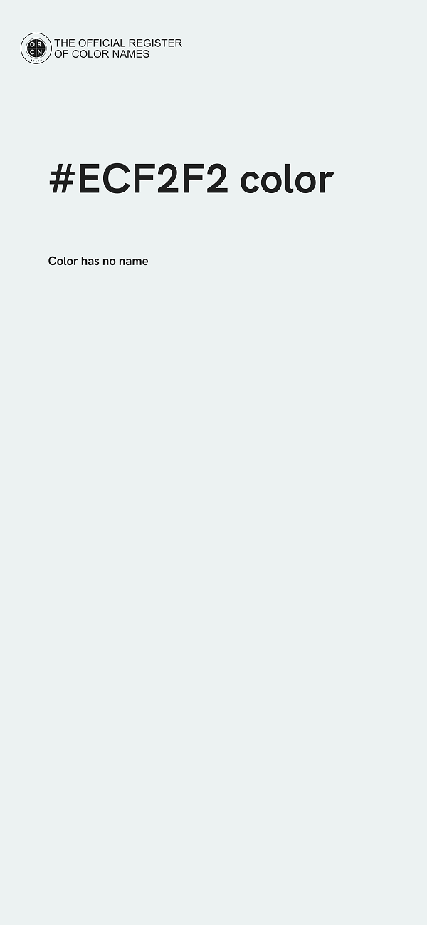 #ECF2F2 color image