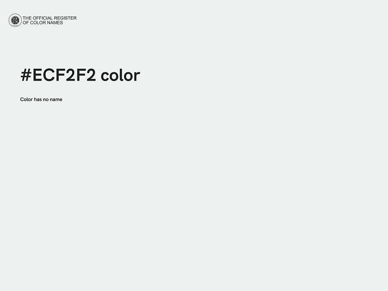 #ECF2F2 color image
