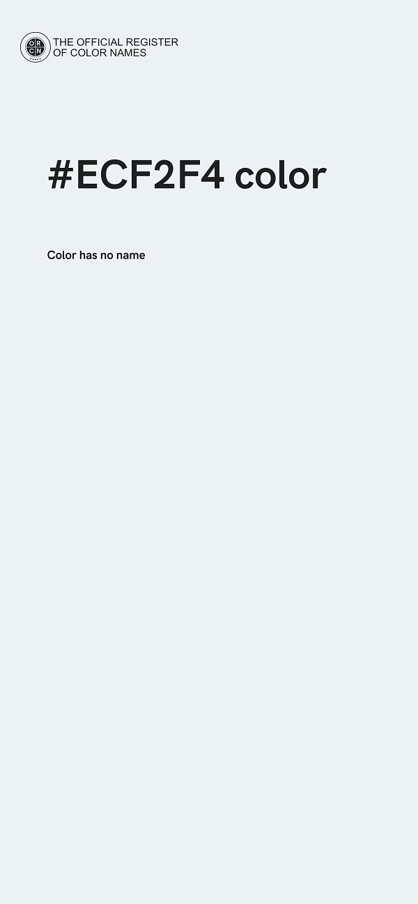 #ECF2F4 color image