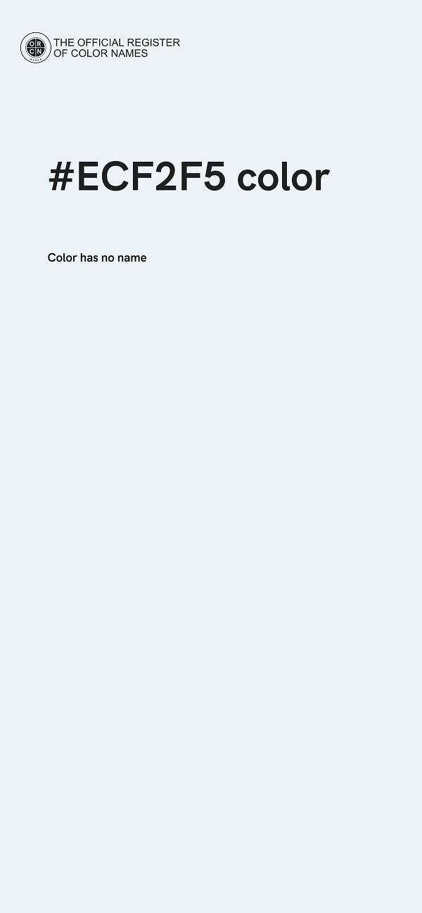 #ECF2F5 color image