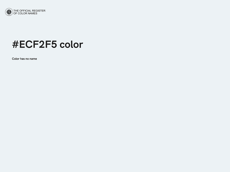 #ECF2F5 color image