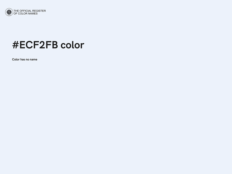 #ECF2FB color image