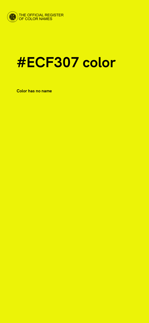 #ECF307 color image