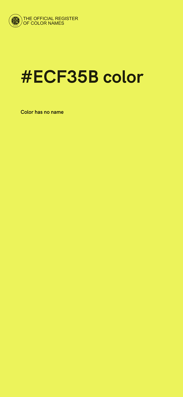 #ECF35B color image