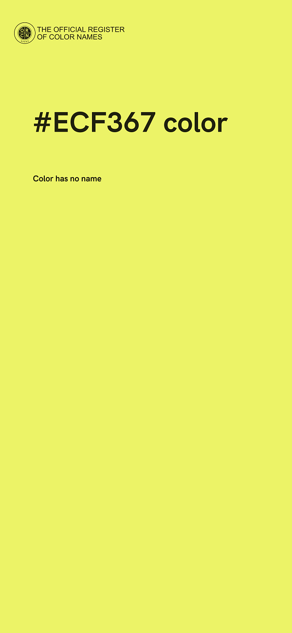 #ECF367 color image