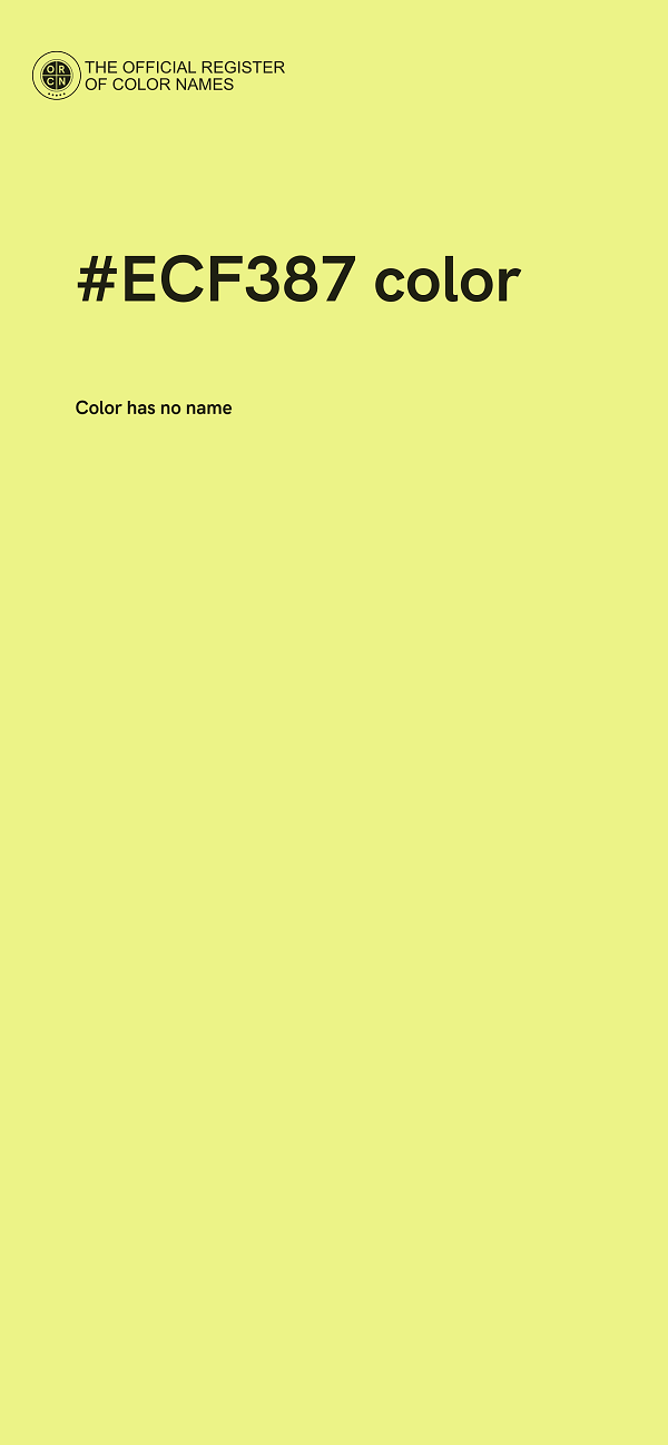 #ECF387 color image