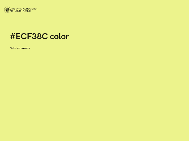 #ECF38C color image