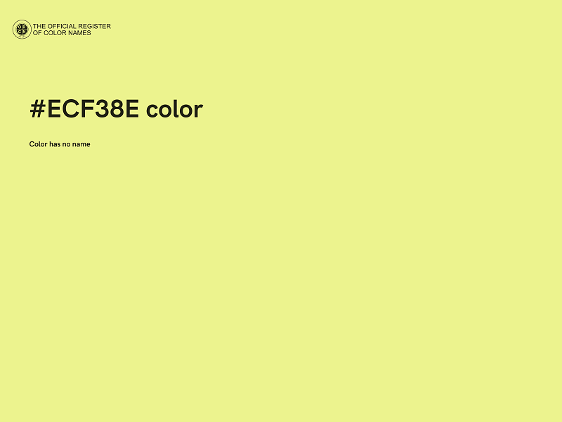 #ECF38E color image