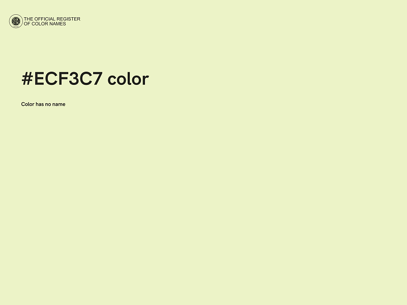 #ECF3C7 color image