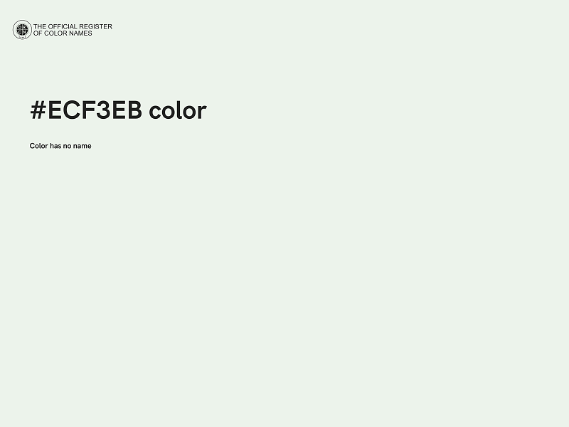 #ECF3EB color image