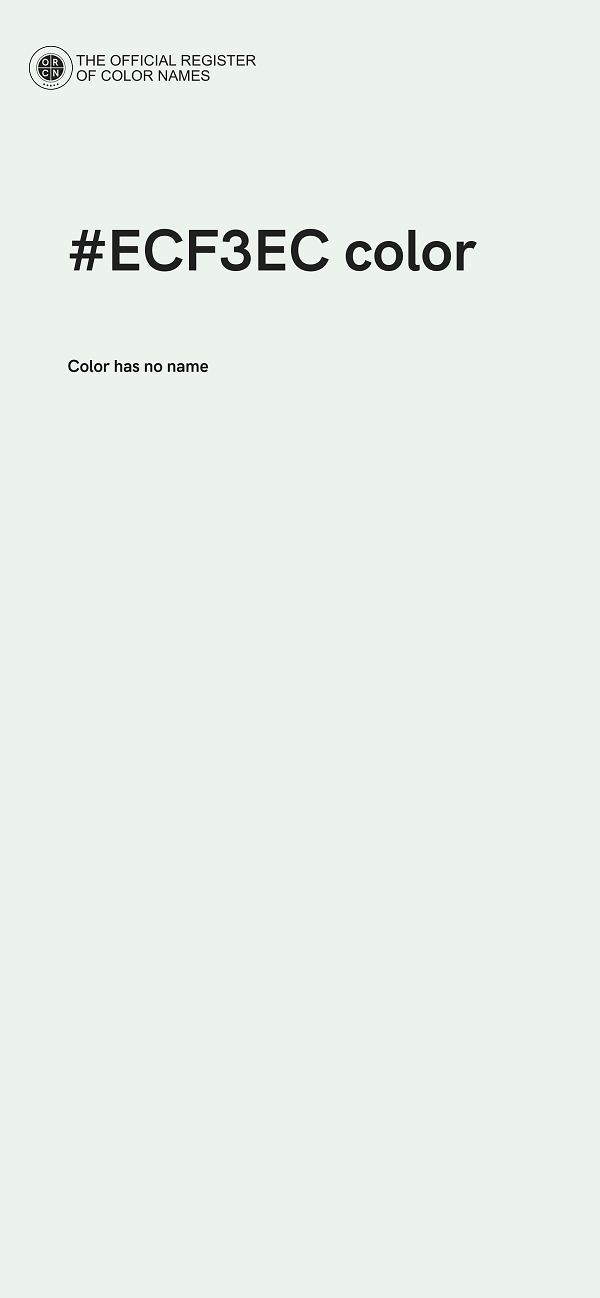 #ECF3EC color image