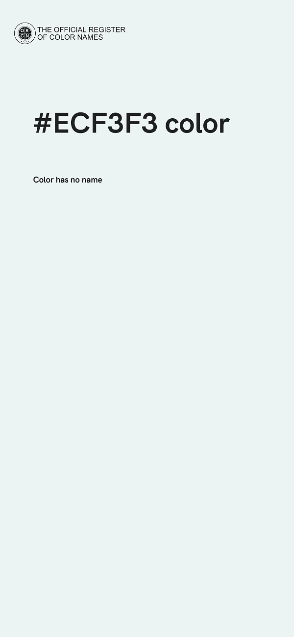 #ECF3F3 color image